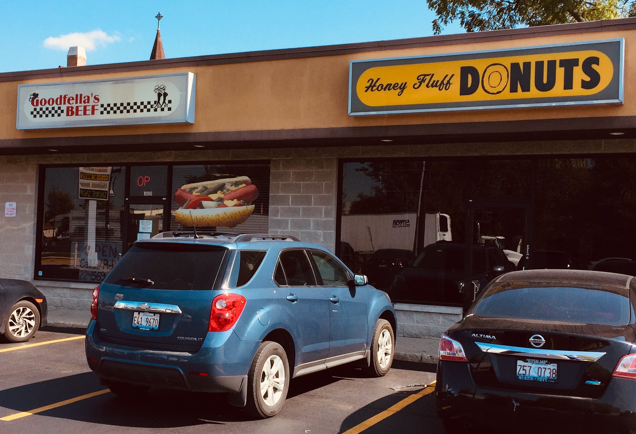 As Goodfella's Beef turns into a beefstand/gambling parlor, the Huntley Village Board balked Thursday on a sign advertising "gaming" in the building along Route 47. Goodfella's will soon finish expanding its business into the failed Honey Fluff Donuts, although what its sign will look still undecided.