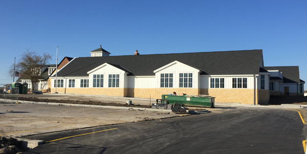 The 17,000-square-foot addition to the Huntley Area Public Library appears nearly done from the outside, although work continues on the inside of the $12.9 million project. When it is completed next spring, the contents of the library building will be moved into the addition to allow for renovation of the original structure.