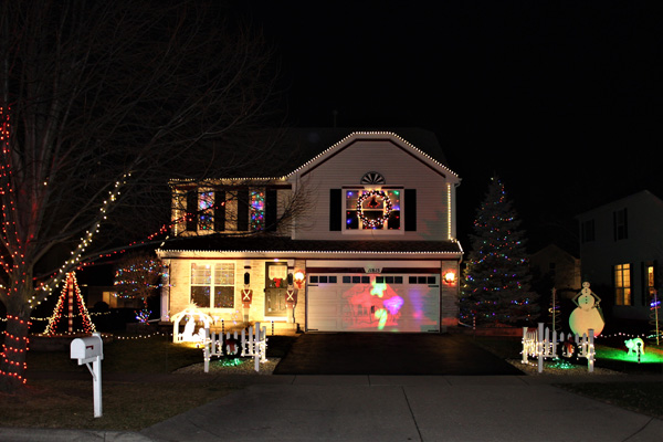 A Huntley home entered into the Light Up McHenry contest.