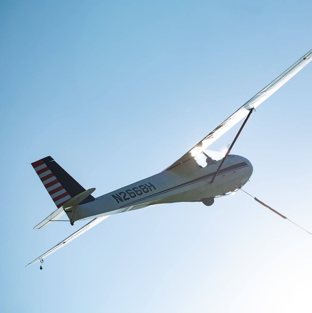 An example of a glider plane that can be flown at Sky Soaring Glider Club