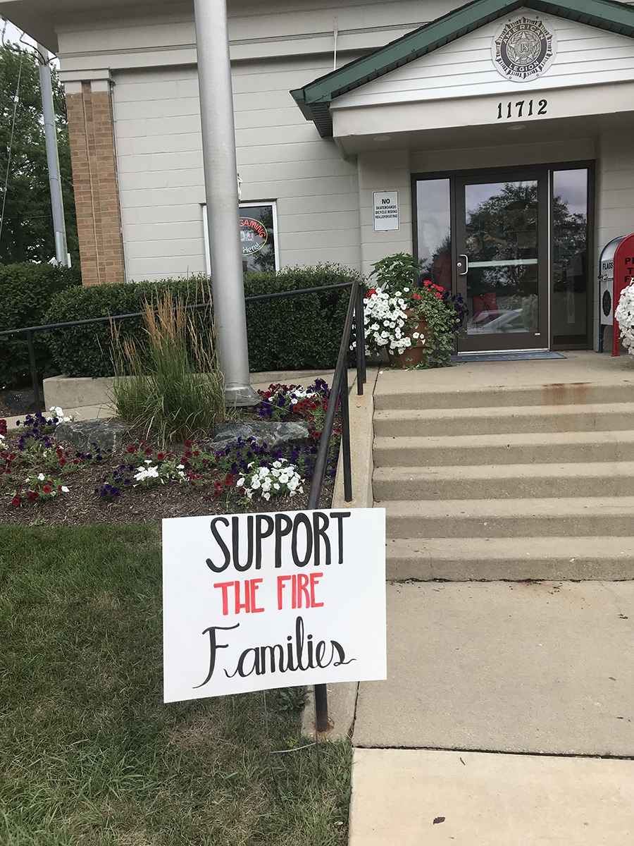 Mike Lyp alongside other Huntley agencies hosted a fundraiser on July 11 for the two families most devistated by the July 4 fire