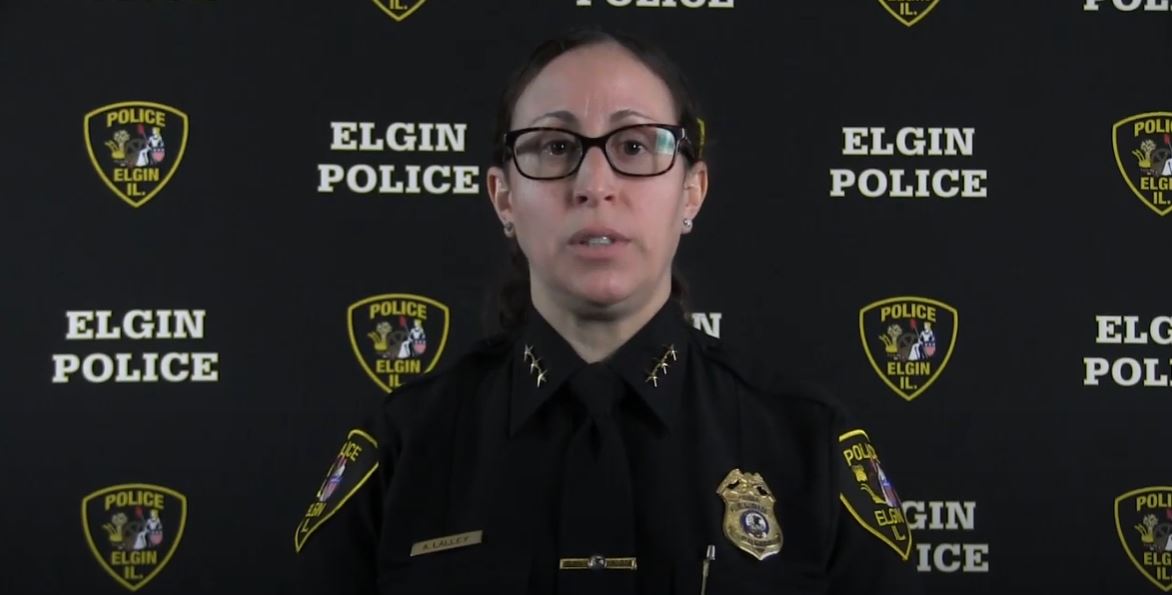 Elgin Police Chief Ana Lalley discusses growing concern over gun violence in Elgin as shooting incidents continue to be reported