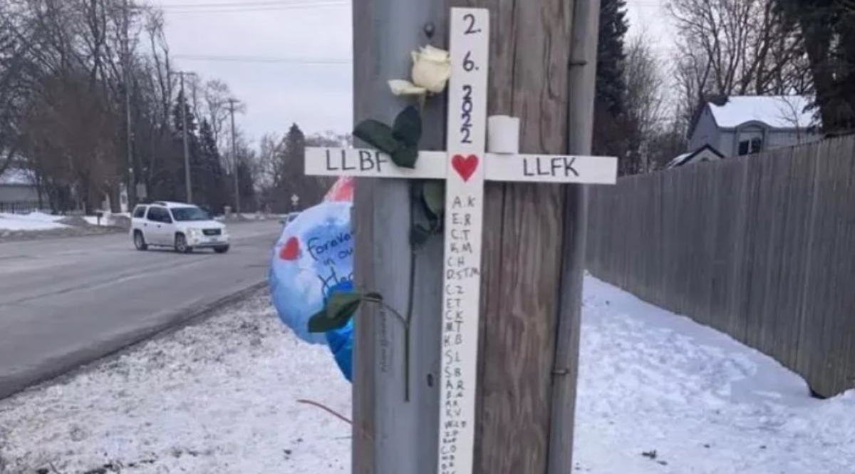 A memorial was set up for Farzin Khamis-Zadegan, 21, of Batavia and Brian Froehlich, 18, of Elburn who lost their lives in a Feb. 6 car accident