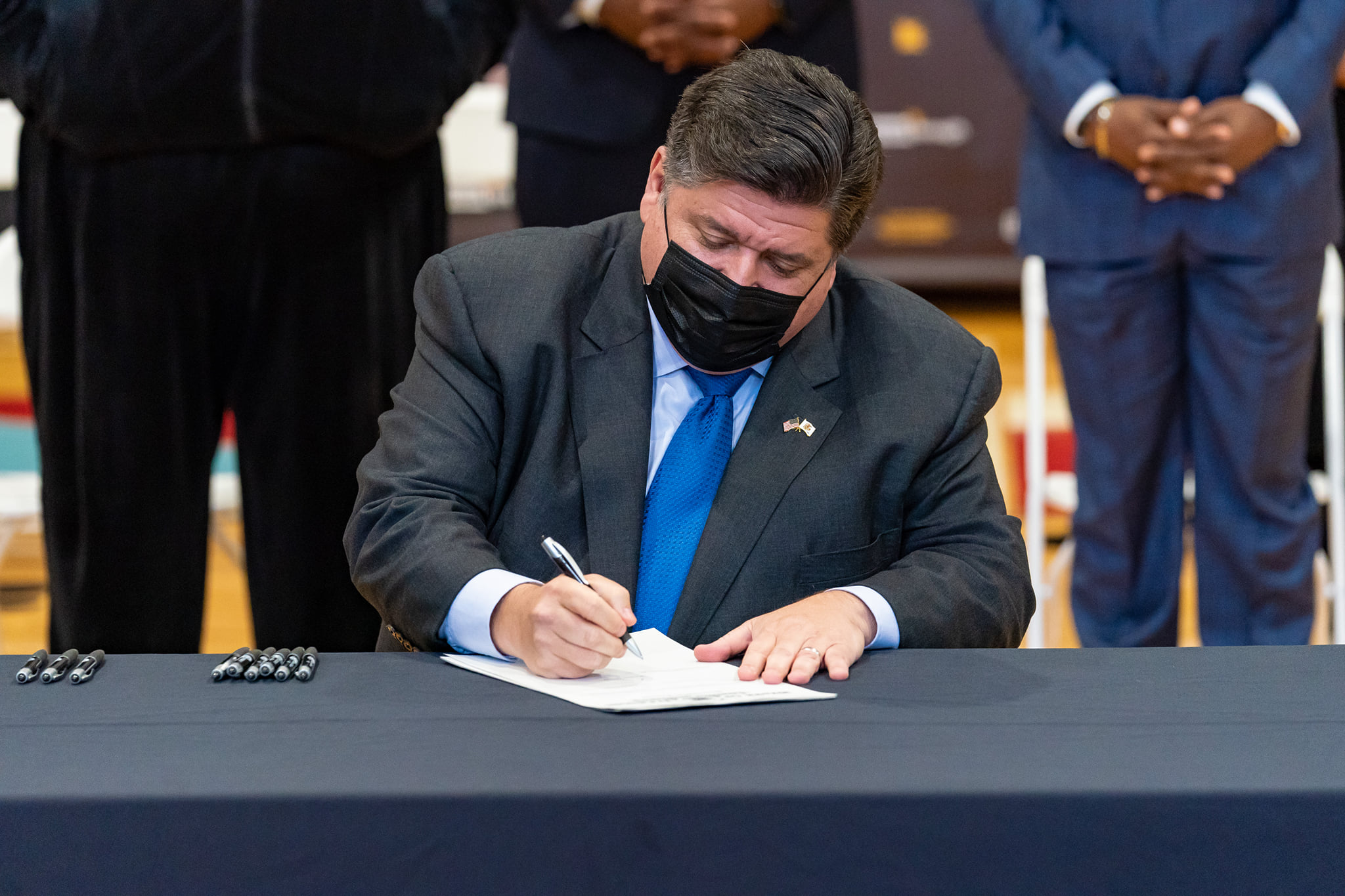 Gov. JB Pritzker announced that indoor masking requirements will be lifted on Feb. 28.