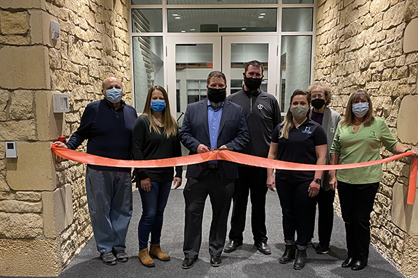 HAPL Board of Trustees celebrated the completion of the library's construction and rennovation project through a ribbon cutting ceremony