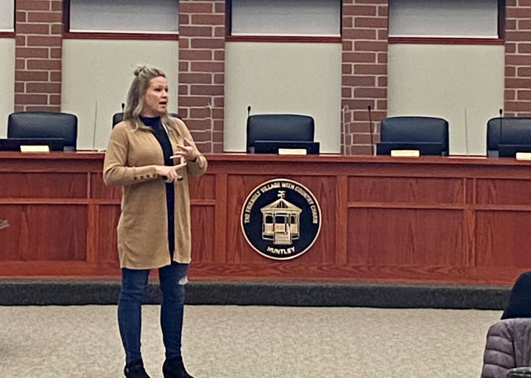 McHenry County's Refuge for Women Executive Director Meredith Hodge presented at the Huntley Police Department's Women's Safety Series on Jan. 20