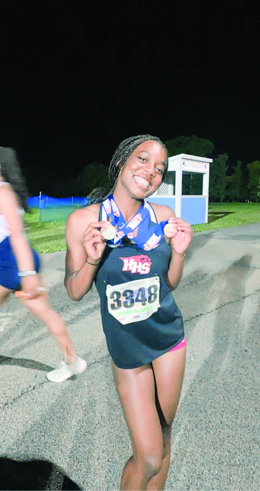 Long jump champ Alexandria Johnson looks forward to defending her title in the upcoming season.