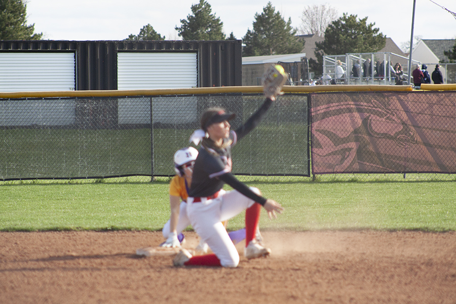 Huntley shortstop Reese Hunkins makes a play in a Fox Valley Conference game. HHS was 13-0 in Fox Valley Conference clashes.