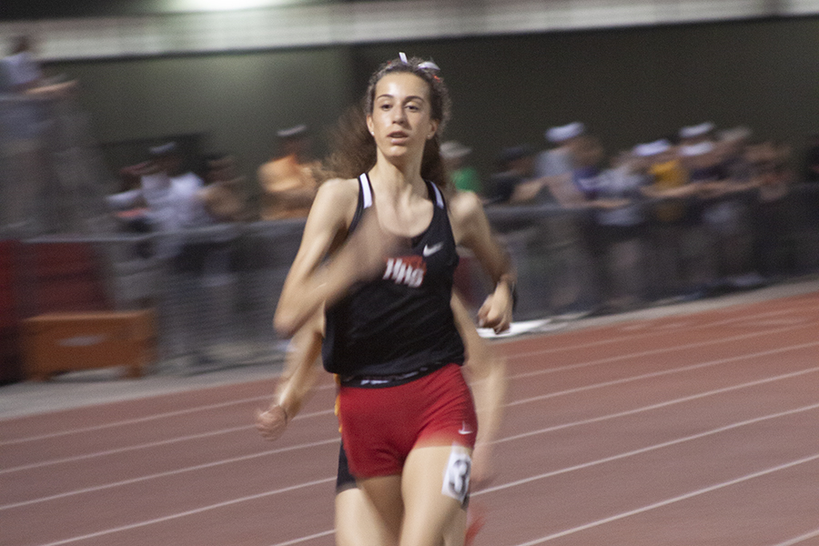 Huntley's Brittney Burak competes in the 1,600-meter run May 11 at the Huntley Class 3A girls track- and field sectional.