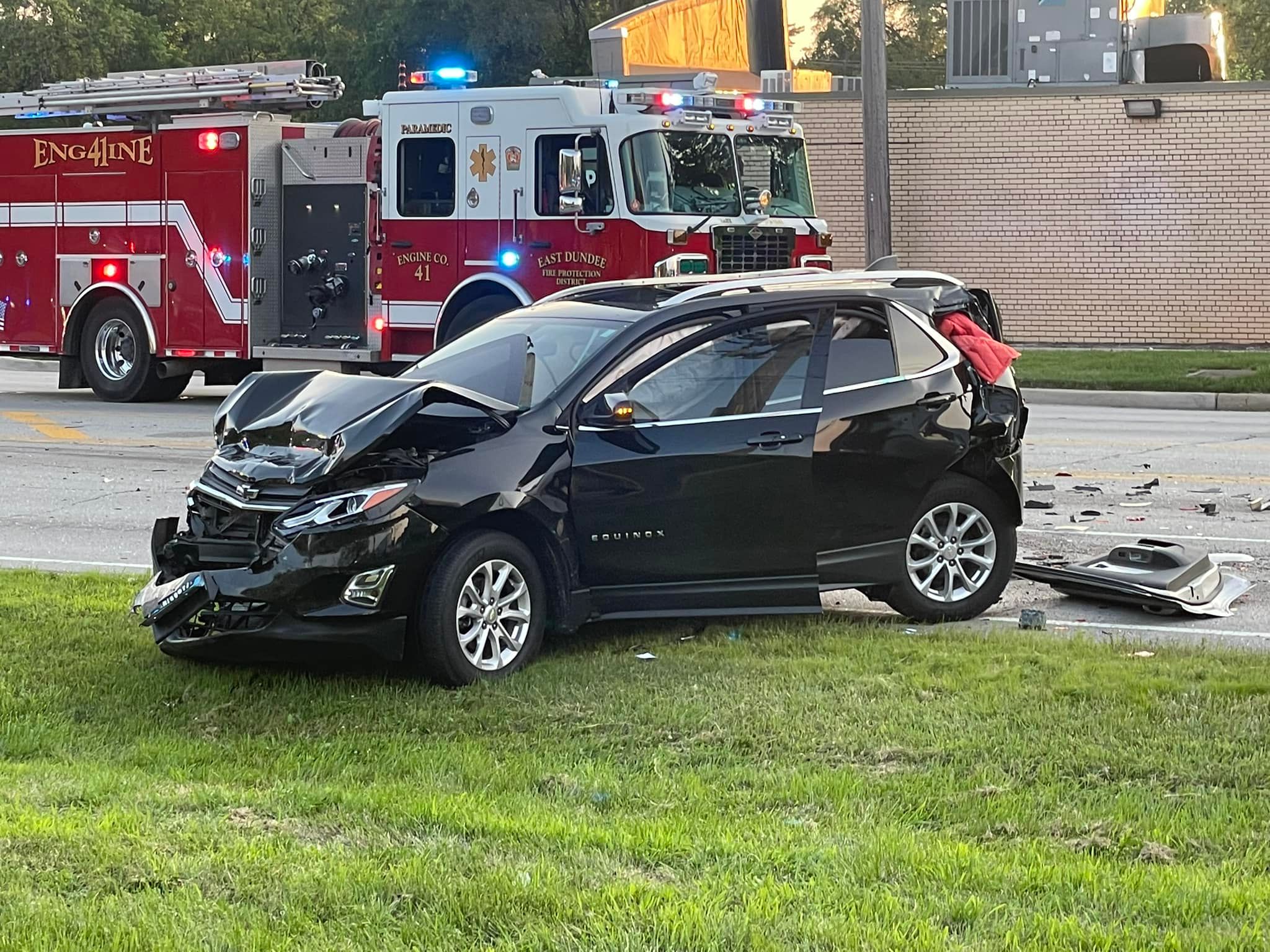 Authorities responded to the intesection of Route 25 and Helm Road in Carpentersville for a reported traffic crash that involved six vehicles