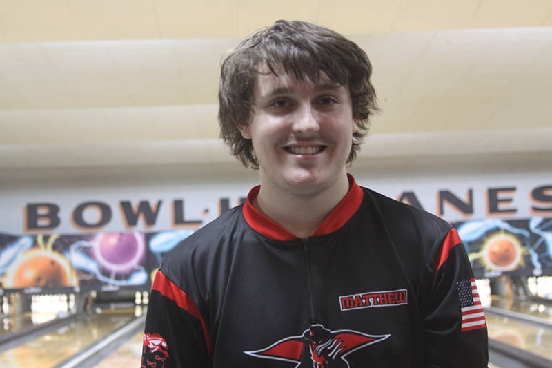 Huntley bowler Matt Fishman