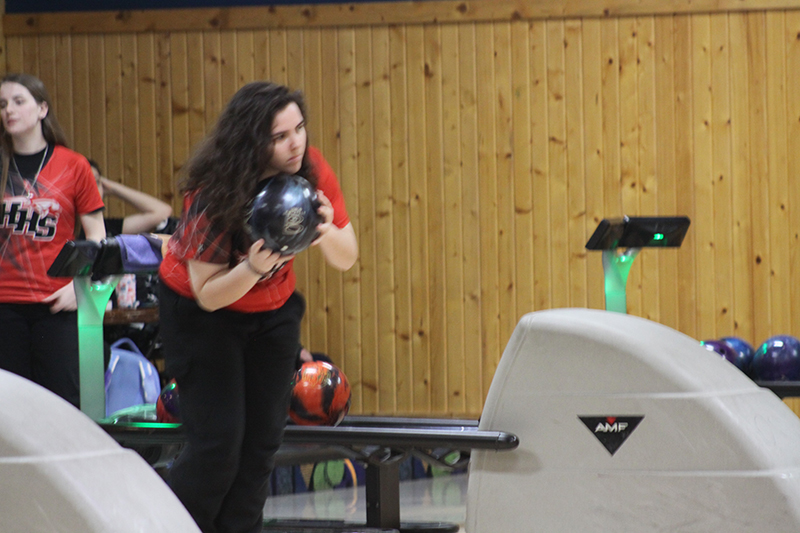 Huntley senior Taylor Dulson concentrates before throwing a ball in a dual match this season. HHS advanced to the IHSA Dundee-Crown Sectional.