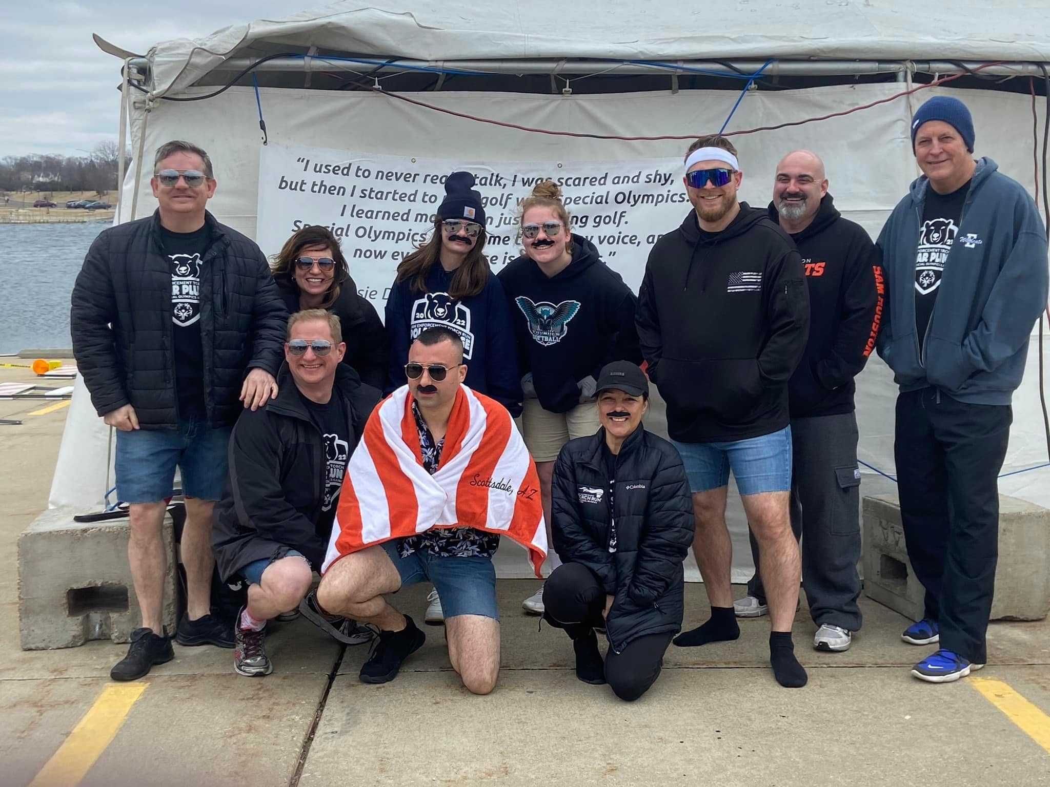 Algonquin Police Department's team is shown at last year's Polar Plunge for Special Olympics Illinois. This year's mini Polar Plunge will take place March 4 at Carpentersville's Public Works Department.