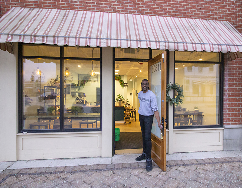 Joe Lewis outside the Irie Cup.