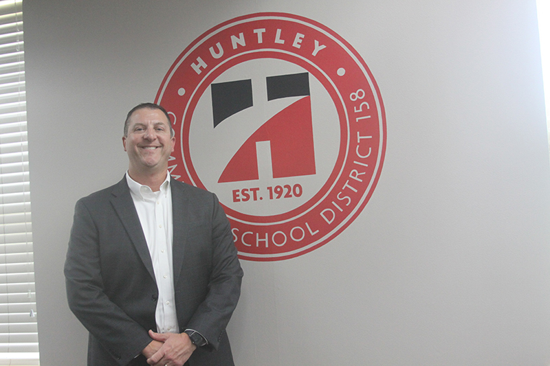 Huntley School District 158 Superintendent Dr. Scott Rowe at the district offices in Algonquin.