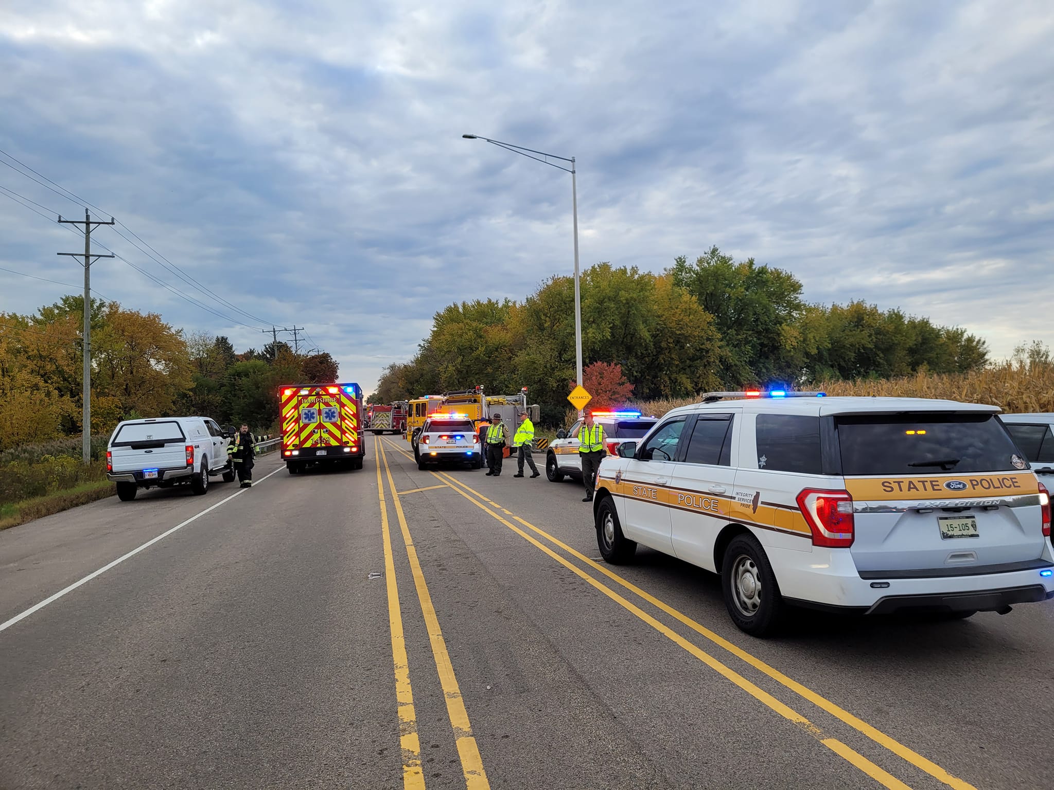 Various Local Law Enforcement Agencies Send Their Best Wishes To Kane County Sheriffs Deputy