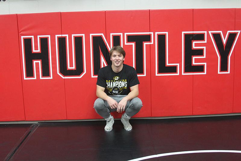 Huntley alumnus Gannon Kosowski, Class of 2019, is back at the Red Raiders wrestling room as head girls wrestling coach.