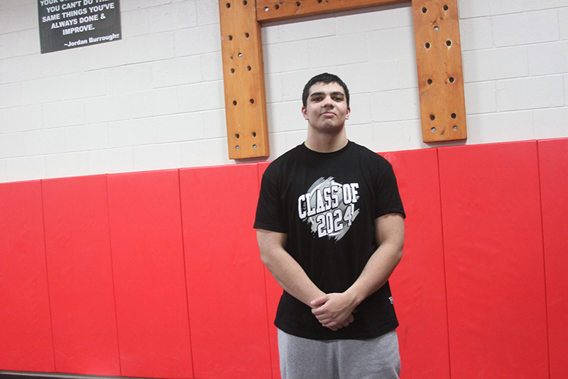 Huntley senior wrestler Markos Mihalopoulos will compete at 285 pounds this season.