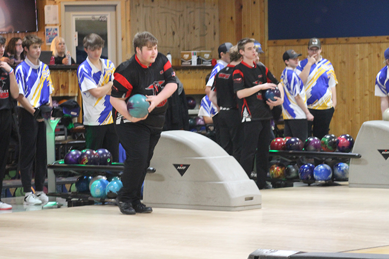 Huntley bowler Joe Humphrey concentrates during a recent meet.