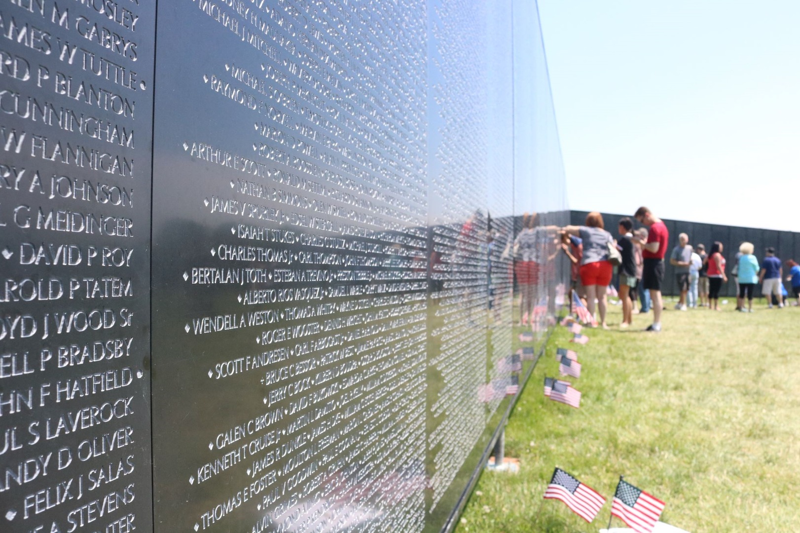 The Wall That Heals, a replica of the Vietnam Veterans Memorial in Washington D.C., was escorted by motorcyclists across multiple towns including Huntley