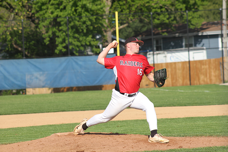 Huntley pitcher Malachi Paplanus throws a pitch. The senior was named to the All-FVC baseball team.