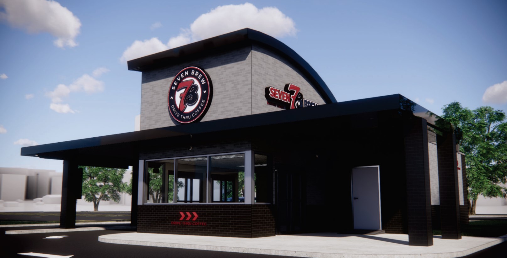 A rendering of the 7-Brew Coffee restaurant slated to be constructed on Lot 4a of Huntley Crossings Phase I if approved by the Village Board.