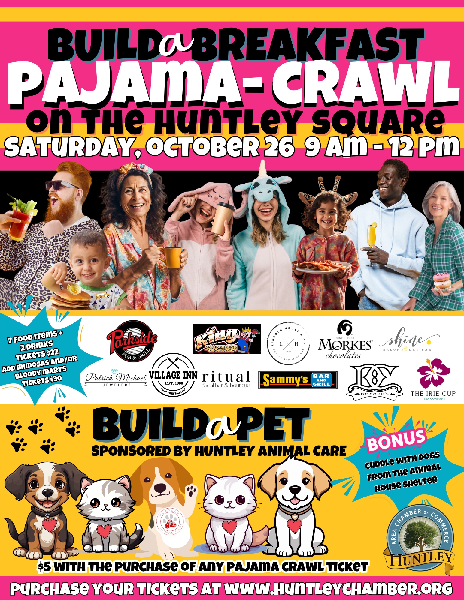 Huntley Area Chamber to host its first ever Build A Breakfast Pajama Crawl event on Oct. 26