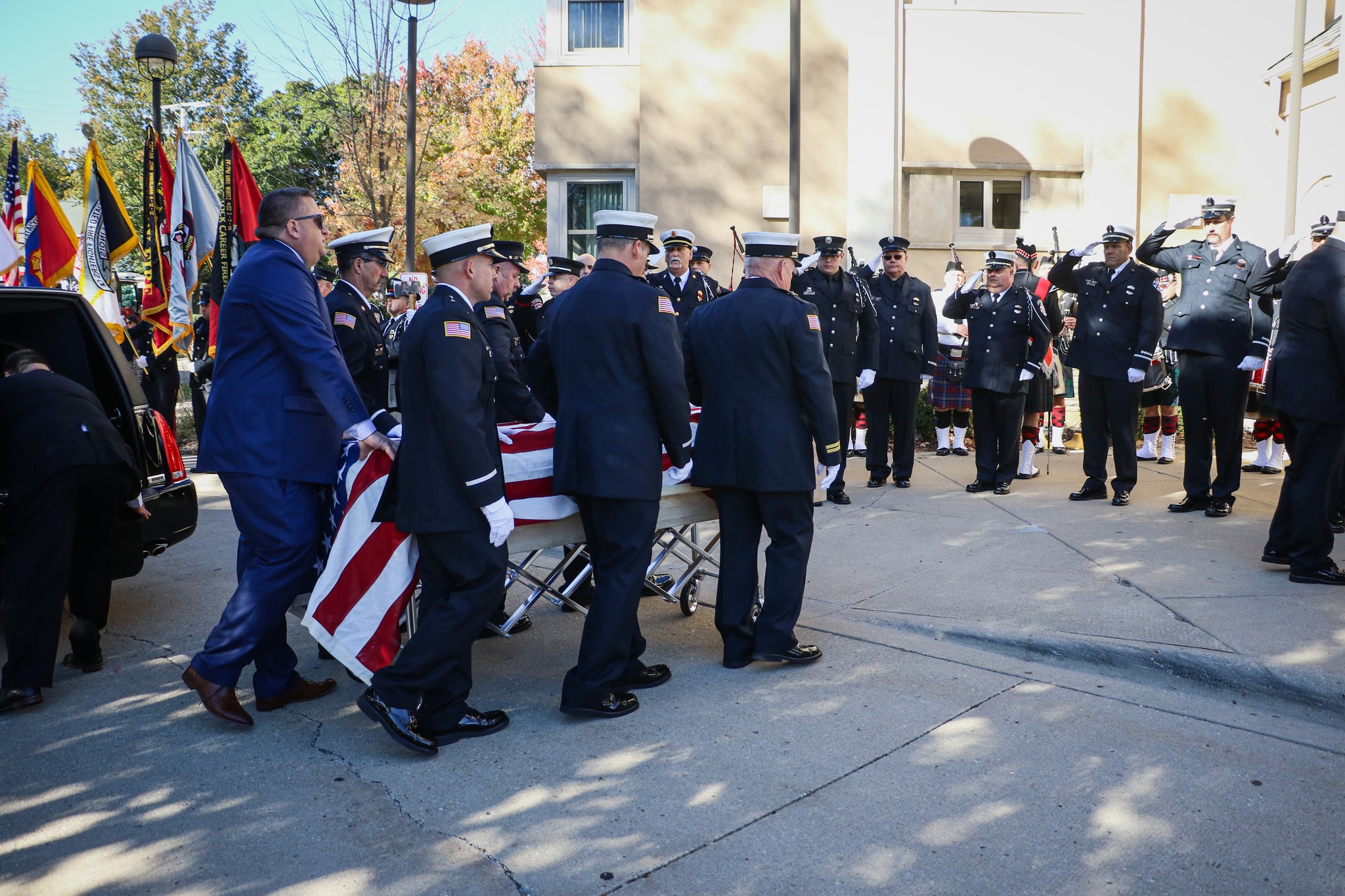 The Huntley FPD and other fire agencies laid Lieutenant Ken Larsen to rest after battling occupational cancer