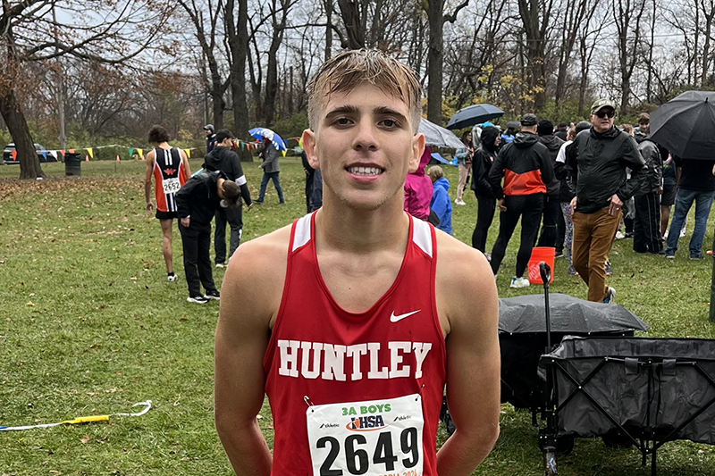 Huntley senior cross country runner Tommy Nitz