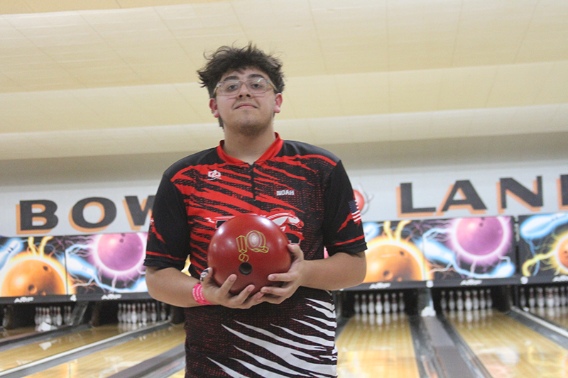 Huntley bowler Noah Waters achieved a perfect game of 300 Dec. 17 as the Red Raiders beat Marengo at Bowl-Hi Lanes.