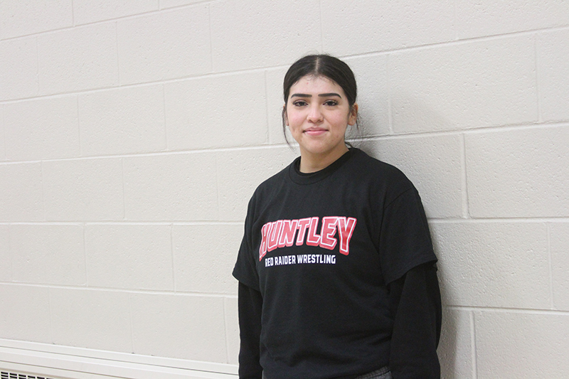 Huntley 170 pound wrestler senior Natalie Aguirre qualified for the IHSA State Girls Wrestling Individual tournament.