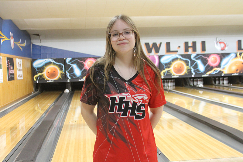 Huntley senior bowler Erica DeBello won the Fox Valley-Kishwaukee River Conference Bowler of the Year honor.